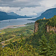Crown Point In The Columbia Gorge Poster