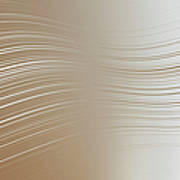 Curved Lines Against An Abstract Poster