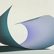 Curved Sheet Of Paper Poster
