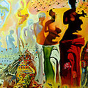 Dali Oil Painting Reproduction - The Hallucinogenic Toreador Poster