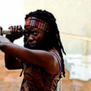 Danai Gurira as Michonne @ The Walking Dead Poster