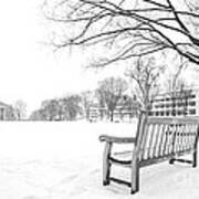 Dartmouth College Green In Winter Poster