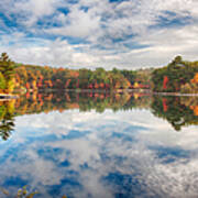 Dawn Reflection Of Fall Colors Poster