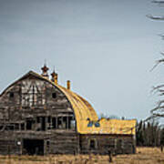 Decaying Barn Poster