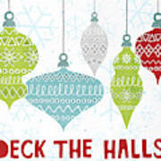 Deck The Halls Red Poster