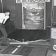 Demonstration Of electro Golf - In London Poster