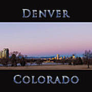 Denver Colorado Sunrise Poster