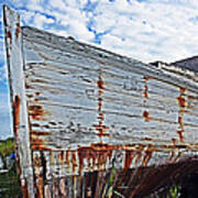 Derelict Workboat In Greenbackville Poster