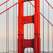 Detail Of Golden Gate Bridge, San Poster
