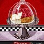 Diner Desserts - Cherry Cheesecake Poster