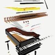 Disassembled Parts Of A Grand Piano Photograph by Dorling Kindersley/uig
