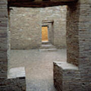 Doorways In Pueblo Bonito Ruin At Chaco Poster