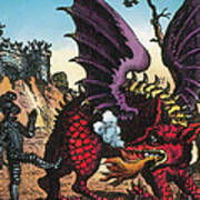 Dragon Of Wantley, 16th Century Poster