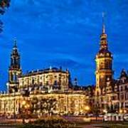Dresden At Night Poster