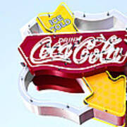 Drink Coca Cola Vintage Neon Sign Poster