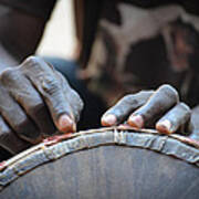 Drum Maker's Hands I Poster