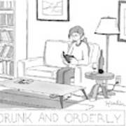 Drunk And Orderly -- A Woman Reads A Book Poster