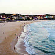 Dusk At Bondi Beach, From South Bondi Poster