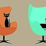 Egg Chairs Poster