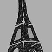 Eiffel Tower Graphic Poster
