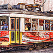 Electric Trolly Of Lisbon Poster