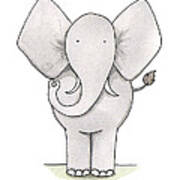 Elephant Nursery Art Poster