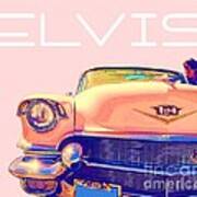 Elvis Presley Pink Cadillac Poster
