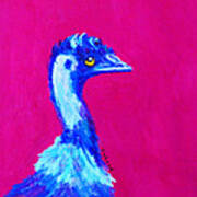 Emu Pink Poster
