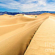 Endless Dunes - Panoramic View Of Sand Dunes In Death Valley National Park Poster