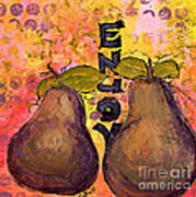 Enjoy Pears Poster