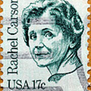 Environmentalist Rachel Carson Postage Stamp Poster