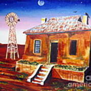 Evening Falling In The Australian Outback Poster