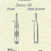 Exercising Club 1867 Patent Art Poster