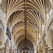 Exeter Cathedral And Organ Poster