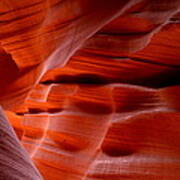 Faces In Sandstone At Lower Antelope Canyon Poster