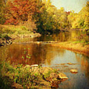 Fall Time At Rum River Poster