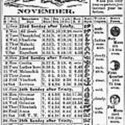 Family Almanac, 1874 Poster