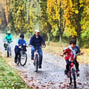 Family Bike Ride Poster