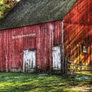 Farm - Barn - The Old Red Barn Poster