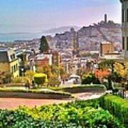 Favorite Places Lombard Street San Francisco California Poster