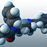 Fentanyl, Molecular Model Poster