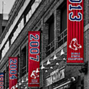Fenway Boston Red Sox Champions Banners Poster