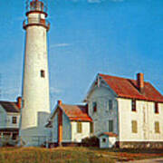 Fenwick Island Lighthouse 1950 Poster