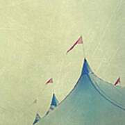 Festival Tent Canopy And Flags Poster