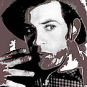 Film Homage Gary Cooper Smoking The Virginian 1929-2014 Poster