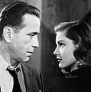 Film Noir Publicity Photo Bogart And Bacall The Big Sleep 1945-46 Poster