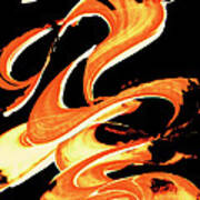 Fire Water 314 By Sharon Cummings Poster