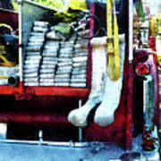 Fireman - Hoses On Fire Truck Poster