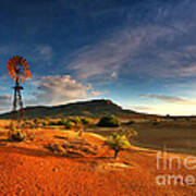 First Light On Wilpena Pound Poster