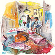 Fish Shop In Siracusa Poster